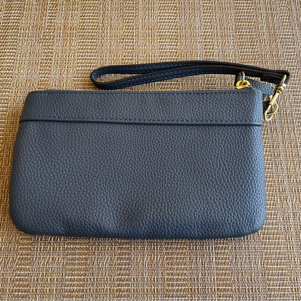 Nanette Lepore wristlet clutch in dusky blue - Picture 2 of 3
